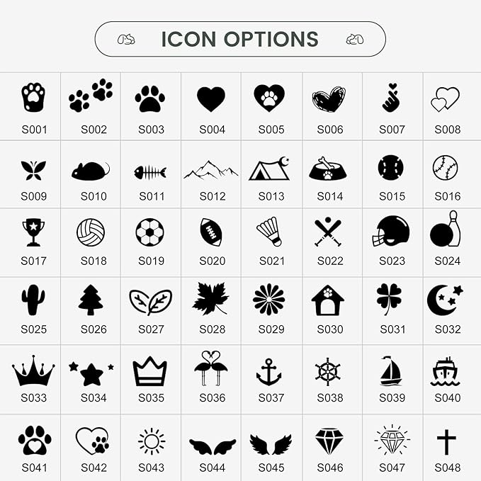 Dog Tags Engraved for Pets - YEHANTI Personalized Dog Tags with Lovely Icons, Durable Stainless Steel Pet ID Tags for Small Large Dogs Cats, Custom Dog Name Tags Engraved on Both Sides (Badge)