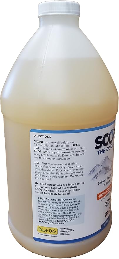 Odor Eliminator Concentrate- Makes 5 Gallons- Urine Odor Eliminator