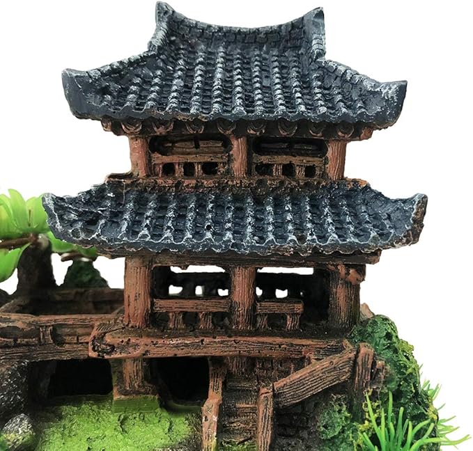 SLOCME Aquarium Classical Resin Castle Decorations - Fish Tank Realistic Details, Traditional Castle Aquarium Accessories