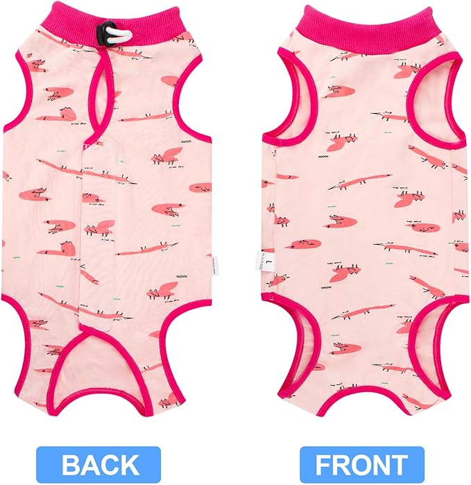 Cat Recovery Suit Female, Breathable Cat Onesie After Surgery Female for Abdominal Wounds or Skin Diseases, Surgery Recovery Suit Kitten Onesie After Spay Wear Anti Licking
