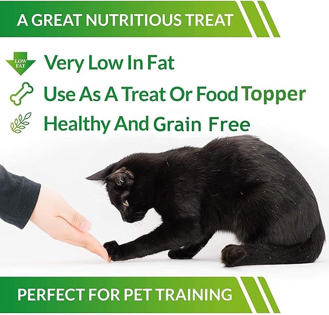 LIFE ESSENTIALS BY CAT-MAN-DOO All Natural Freeze Dried Chicken Crushed Sprinkles Powder for Dogs & Cats - No Fillers, Preservatives, or Additives - No Grain Tasty Treat -Made in USA (4 Pack)