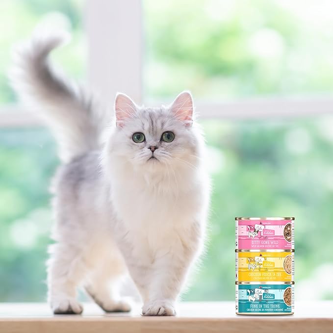 Weruva Cats in The Kitchen, Two Tu Tango with Sardine, Tuna & Turkey Au Jus Cat Food, 3.2oz Can (Pack of 24)