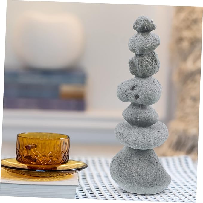 Zen Micro Landscape Rockery Ornament Decorative Bonsai Landscaping Stone for Aquarium Garden and Outdoor Vivid Scenery Simulation Rockery Statue
