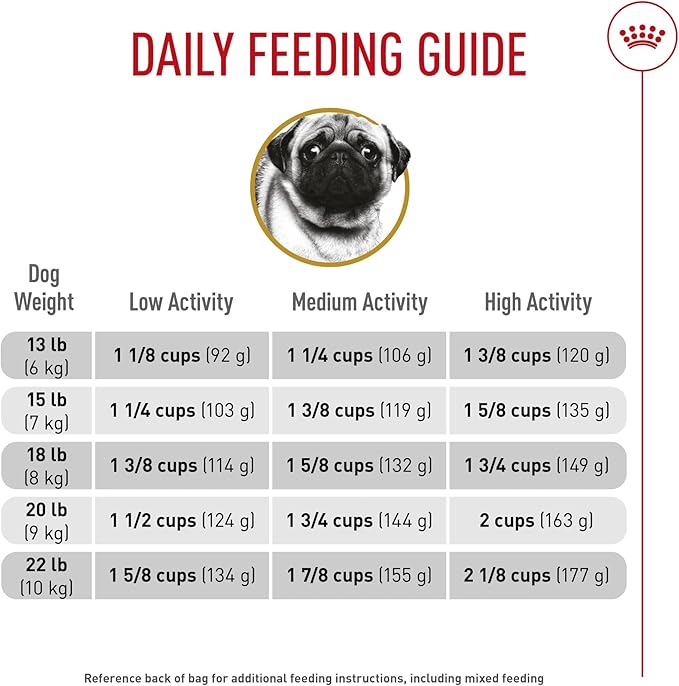 Royal Canin Breed Health Nutrition Pug Adult Dry Dog Food, 10 lb Bag