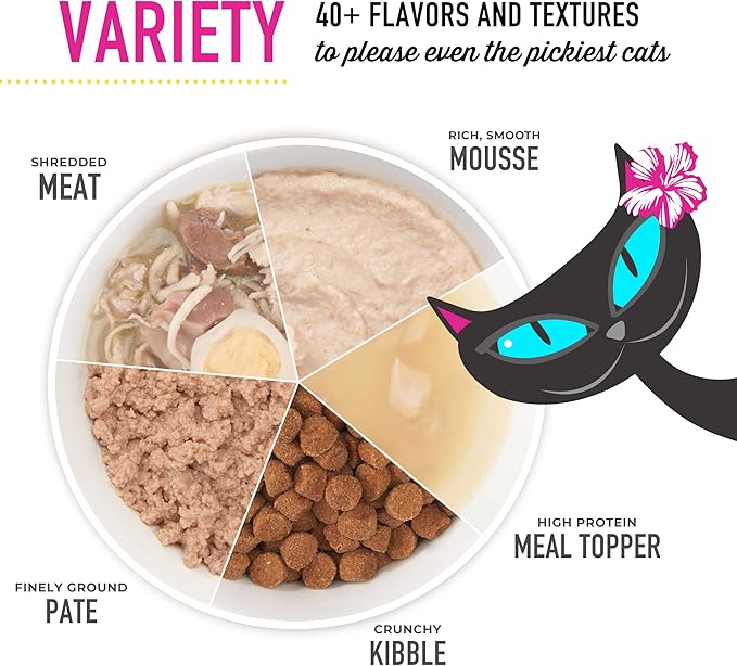 Tiki Cat After Dark, Velvet Mousse, Chicken Recipe in Chicken Broth, Grain & Potato Free Formula, with High Protein & Nutrient Dense Blended Irresistible Organ Meat, 2.8 oz. Pouch (12 Count)