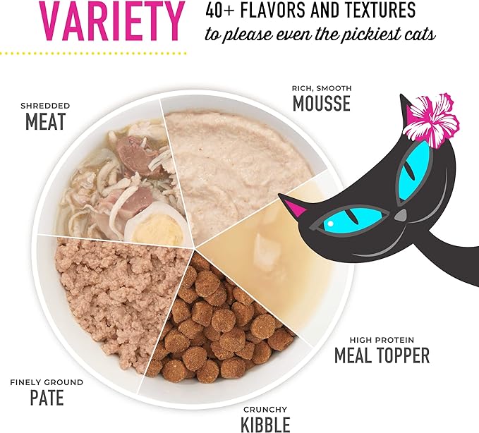 Tiki Cat After Dark, Velvet Mousse, Chicken & Duck Recipe in Chicken Broth, Grain & Potato Free Formula, with High Protein & Nutrient Dense Blended Irresistible Organ Meat, 2.8 oz. Pouch (12 Count)