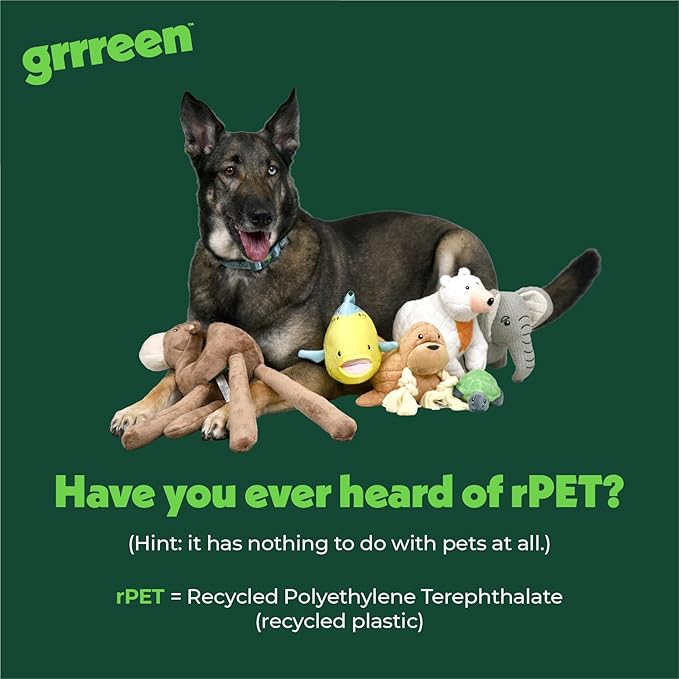 Arctic Collection Dog Toys | Jumbo Sized Penny The Polar Bear | Cute, Durable, & Sustainable Plush Chew Toys for Dogs 50 lbs & up | Eco Friendly & 100% Recycled Materials