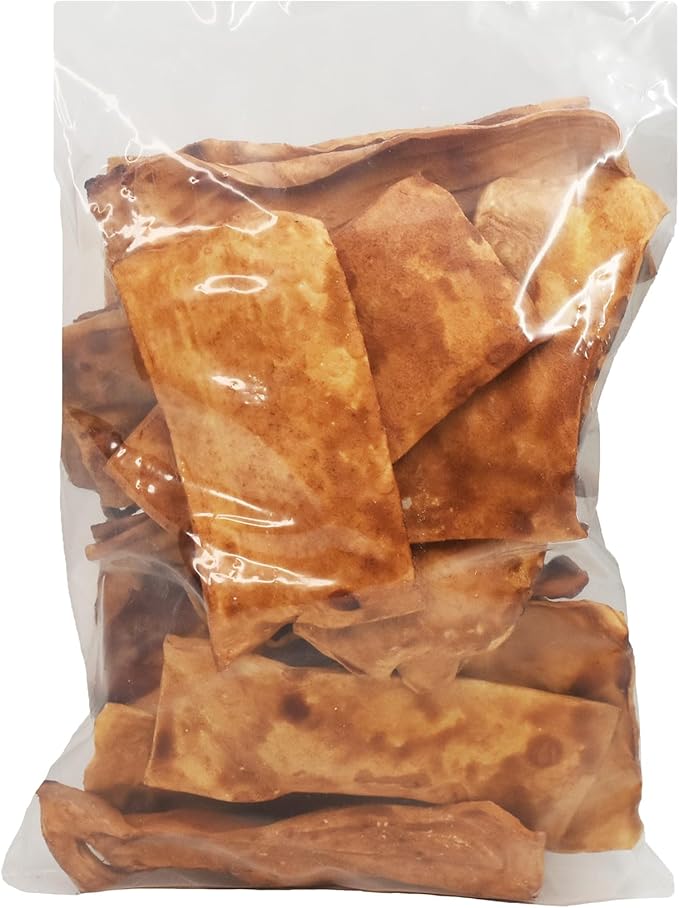 Chips Beef Flavor 1-Pound Bag - Premium Large Dog Rawhide Chews - Ideal for Agressive Chewers Dog Rawhide Treats - Durable Rawhide Bones for Large Dogs