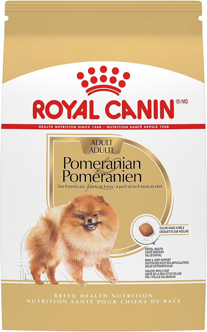 Royal Canin Breed Health Nutrition Pomeranian Dry Dog Food, 10 lb bag