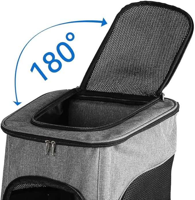 LUNATAIL Pet Carrier Backpack with Steel Frame — Privacy-Focused Travel Bag for Pets