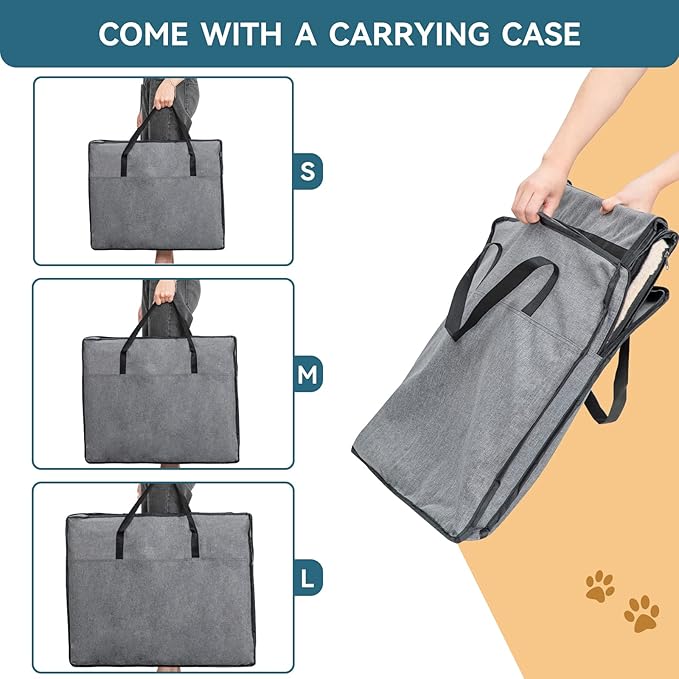 Petsfit Collapsible Soft Dog Crate, Travel Dog Kennel for Small Dogs, Indoor/Outdoor Use