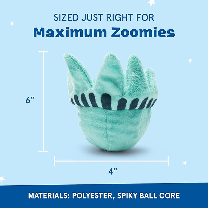 Barkbox Lady Liberty Ball 2-in-1 Dog Toy - Plush Squeaky Toy for Large Dogs | Large
