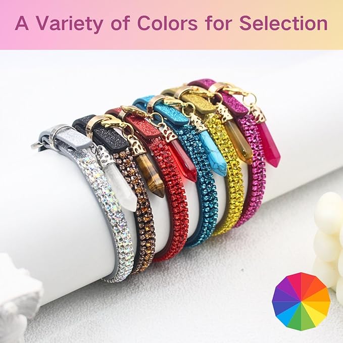 PEARLY JUN Rhinestone Dog Collars for Small Dogs Cat, XXS Fuchshia Bling Diamond Cat Collar Cute Luxury Crystal Pet Puppy
