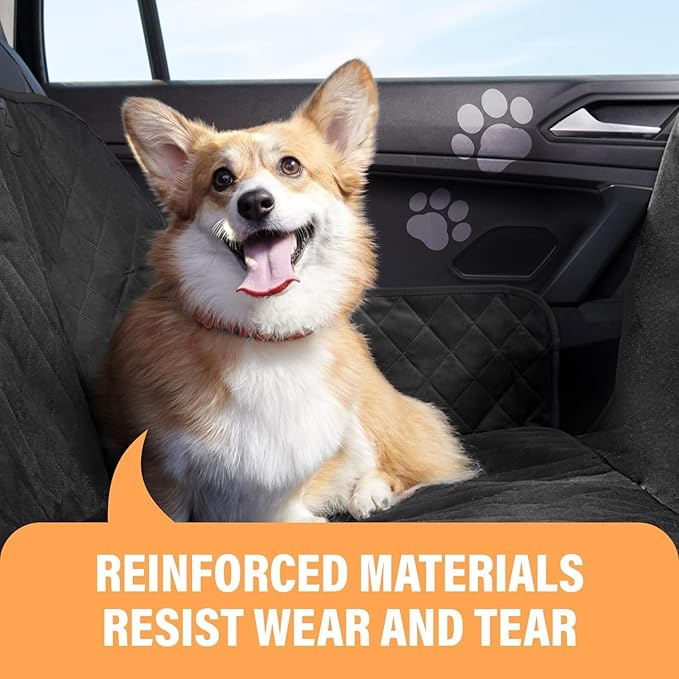 Active Pets Blue XL Dog Car Hammock Back Seat Cover, Waterproof Backseat Cover Protector for Truck Bench Rear of Sedans or SUVs, Essential Pet Supplies Vacuum or Wipe Clean, Machine Washable