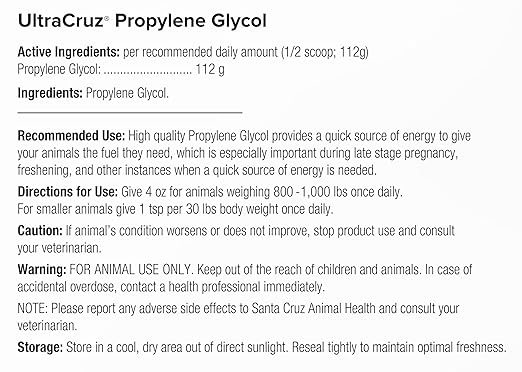UltraCruz-sc-394501 Livestock Propylene Glycol Supplement, 1 Gallon