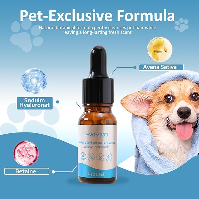 3 in 1 Pet Steam Brush for Dogs & Cats – Self Cleaning, Hair Removal Comb Steam for Shedding & Grooming for Long & Short Haired Pets,Includes Pet Enssence