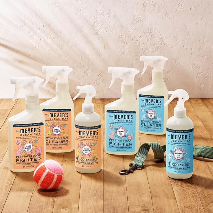 Mrs. MEYER'S CLEAN DAY Pet Multi-Surface Cleaner, Orange Blossom Scent, 16oz
