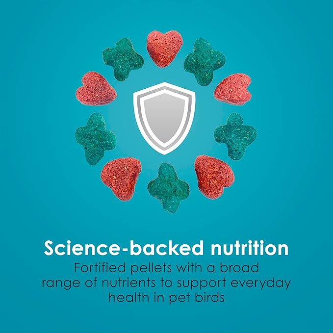 Kaytee Forti-Diet Pro Health Nourish+Protect Cockatiel Food, Comprehensive Nutrition Backed by Science, Digestive Health, Immune Support, 5 pounds
