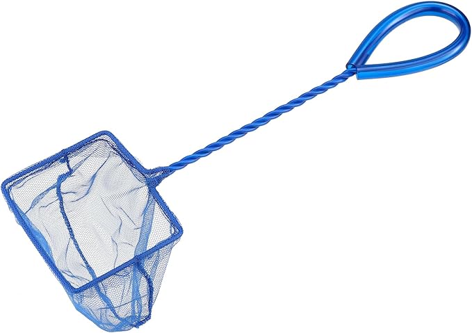 Mogoko 2 Pack Aquarium Net Fish Net, Small Net, Multi-Size Fine Mesh Aquarium Net with Long Plastic Handle for Fish Tank
