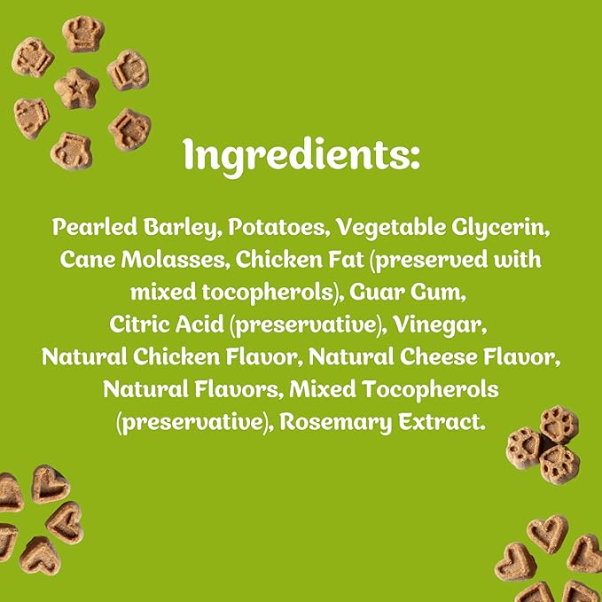 Blue Dog Bakery Natural Dog Treats, Perfect Trainers, Low Calorie Dog Training Treats, Chicken & Cheese Flavor, 6oz, 1 Count