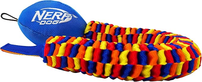 Nerf Dog 25in Rainbow Vortex Chain Tug - Blue/Green/Orange/Red