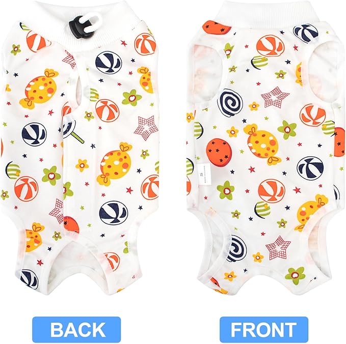 Cat Recovery Suit Female, Breathable Cat Onesie After Surgery Female for Abdominal Wounds or Skin Diseases, Surgery Recovery Suit Kitten Onesie After Spay Wear Anti Licking