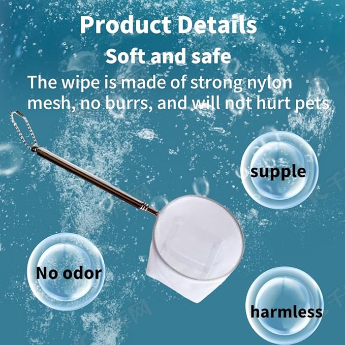 2 Pieces of Aquarium Fishing nets,Fish nets with Handles, Small net for Shrimp and Fish,Shrimp Tank Accessories