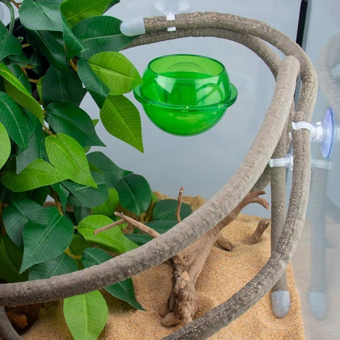 8-Foot Reptile Vines, Flexible Jungle Climber Long Vines Habitat Decor for Climbing, Chameleon, Lizards, Gecko (Thin Vines)