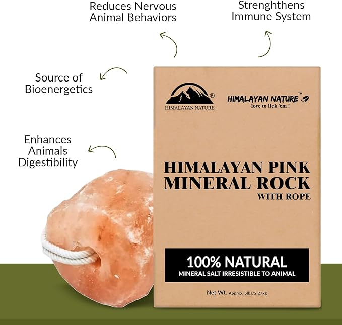 Animal Licking Salt Mineral Rock,100% Natural Rock Salt - Deer Attractant Rock
