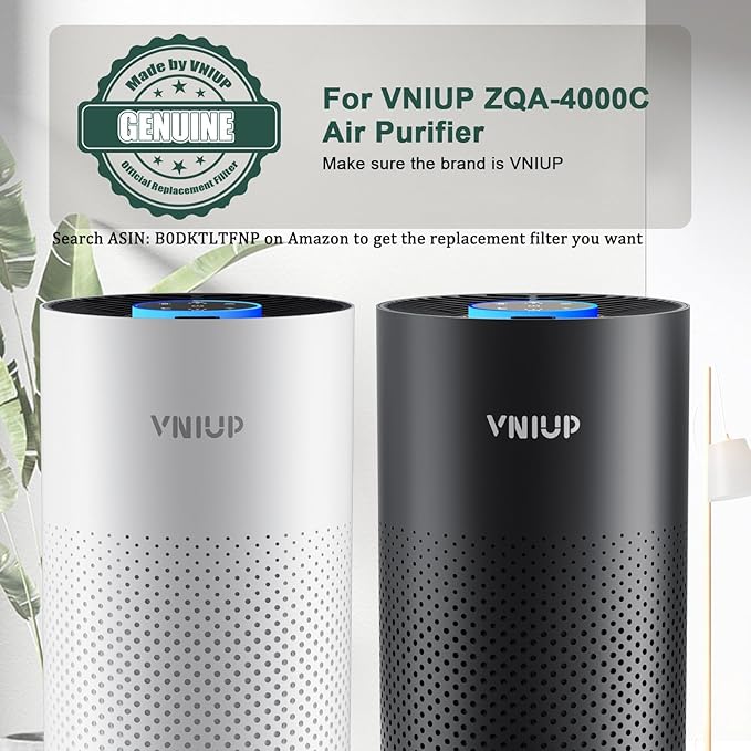 ๐๐๐ฐ๐๐ฌ๐ญ Air Purifiers for Home Bedroom up to 800 ftยฒ, VNIUP H14 HEPA Room Air Purifiers for Bedroom with Fragrance Function, with Sleep Mode Air Cleaner for Pet Dander Odor Dust Smoke, ZQA-4000C