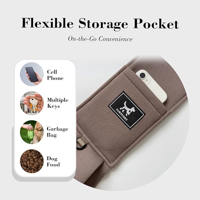 Dog & Cat Carrier Sling, Adjustable Soft Padded Shoulder Puppy Carrier, Hands-Free Dog Carrier Bag with Double Safety Buckles Premium Material for Outdoor Travel (Caramel, M)