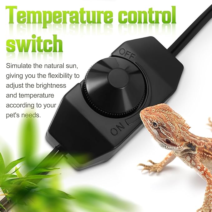 Reptile Anti-Scald Lampshade, Reptile Heat Lamp Mesh Cage Lampshade Cover Pipe with Cable Protection for Reptile Turtles Chicks Lizard Snake
