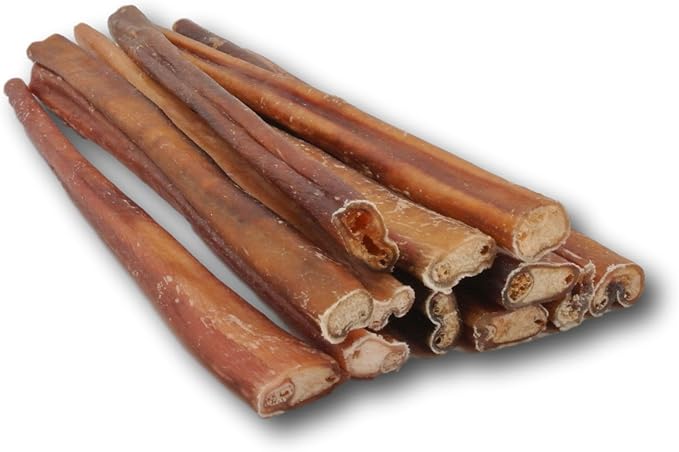 Top Dog Chews - Thick 12 Inch Bully Sticks, 100% Natural Beef, Free Range, Grass Fed, High Protein, Supports Dental Health & Easily Digestible, Dog Treat, 10 Pack (10 Count 12", Odor Free Beef)
