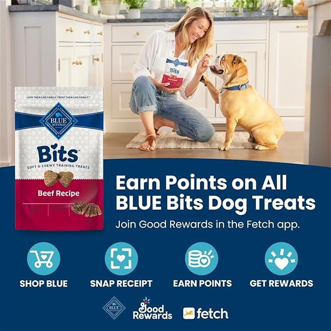 Blue Buffalo BLUE Bits Natural Soft-Moist Training Dog Treats, Chicken Recipe 11-oz Bag