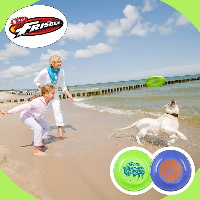 Wham-O Frisbee Fastback Flying Disc, 9.35 Inch Dog-Friendly Lightweight Toy for Professional Players Outdoor Beach Park Backyard Game - 100g