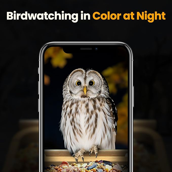 Smart Bird Feeder with Camera,Premium Bamboo Birdfeeder,2.5K UHD Bird Camera AI Identifies, Real-time Bird's Videos & Pictures, Solar Powered Wireless Outdoor, Ideal Present for Parent