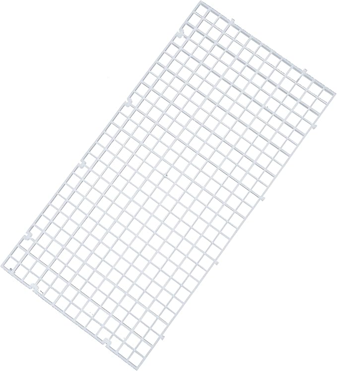 ALEGI 12 Pcs Aquarium Fish Tank Divider Plastic Egg Crate Aquarium Filter Bottom Tray Grid Isolation Board Partition Net Pane Separator (S 12pcs)