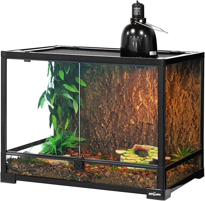 REPTI ZOO 2 Pack 100W Reptile Neodymium Daylight Basking Spot Lamp UVA Bulb Reptile Heat Lamp for Amphibian Lizard Tortoise Bearded Dragon Hedgehogs