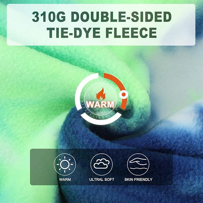 BEAUTYZOO Tie Dye Dog Hoodie Sweaters for Small Medium Size Dogs Girls Boys- Premium Quality, Ultra Soft, Superior Comfort Fit,Breathable Fleece Hooded Sweatshirt- Cold Weather Pet Clothes Winter Coat