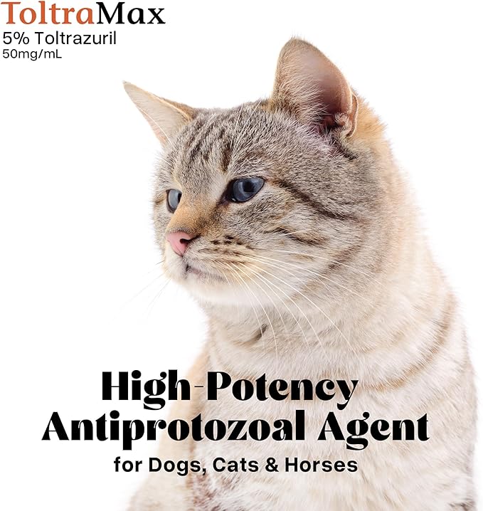 Toltrazuril 5.0% for Horses, Dogs, Cats, 60mL/2 Ounce, for Non-Food Chain Animals