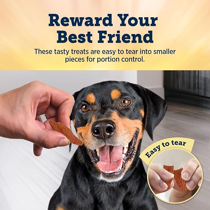 Blue Buffalo True Chews Premium Jerky Cuts Dog Treats, Made in the USA with Natural Ingredients, Duck, 12-oz Bag