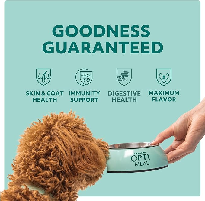 Optimeal Puppy Toy Breed Dog Food - Premium Dry Recipe for Small and Toy Breed Puppies - Skin and Digestive Support (3.3 lb, Lamb & Rice)