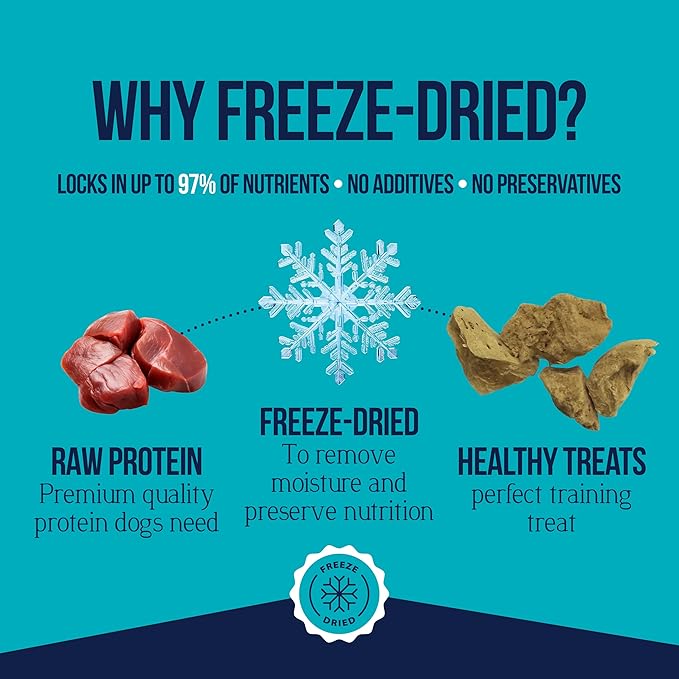 Stewart Single Ingredient Freeze Dried Raw Dog Treats, Chicken Liver, 1.5 Ounce, Approx. 25 Pieces per Resealable Tub, Training Treats or Meal Topper, High Protein, Grain Free, Gluten Free