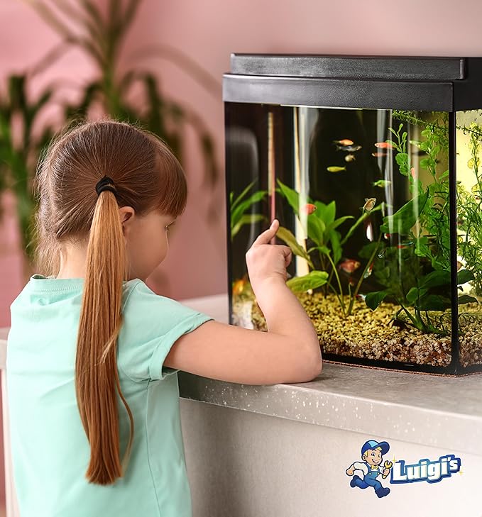 Luigi's Fish Tank Cleaner - Gravel Pump Vacuum for Aquarium - Hand Siphon Hose to Remove and Change Water or Sand in Minutes - Fish Aquarium Accessories, Supplies & Cleaning Tools