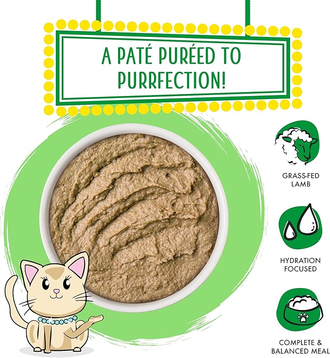 Weruva Wet Cat Food, Lets Make a Meal with Lamb and Mackerel Pate, 2.8oz Slide N Serve Pouch, Pack of 12
