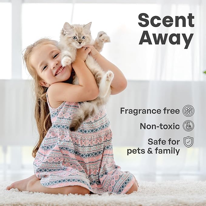 Cat Litter Deodorizer – Fragrance-Free Odor Eliminator with Active Carbon, Controls Litter Box Smells, (Pack of 1)