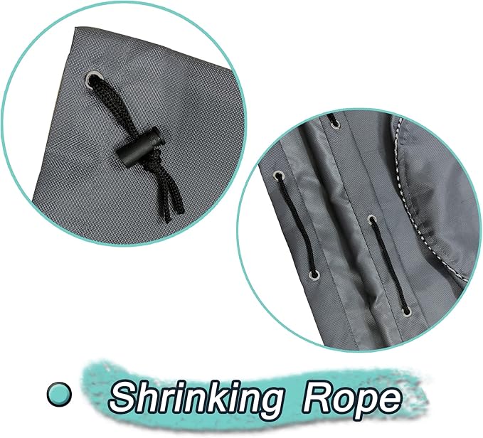Waterproof Trimmer Cover and Engine Waterproof Cover are Suitable for Trimming Machine, Lawn Mower, Electric Saw, Hedge and Rod Saw. 600D Heavy Oxford Cloth 12D x 15.6h inch(3pack) (grey-600D(3pack))