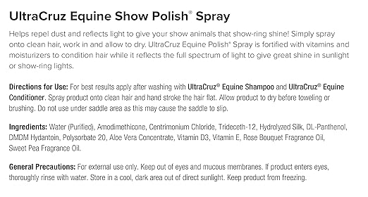 UltraCruz Equine Show Polish® Spray, 1 Gallon