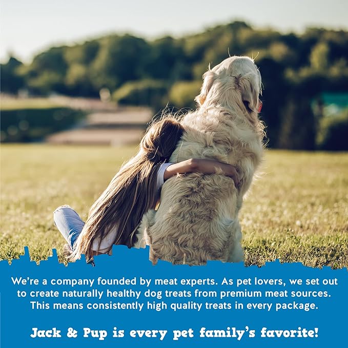 Jack&Pup 6 Inch Bully Sticks for Medium Dogs (25 Pack) Dog Chews Long Lasting, Single Ingredient 100% Beef Bully Sticks for Dogs