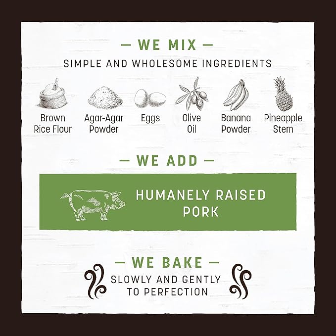 Earth Animal No Hide Strips Pork Flavored Natural Treats | No Rawhide | Quick & Thin Dog Chews - 4 Count